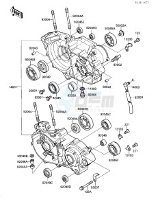 KX 250 F [KX250] (F1) [KX250] drawing CRANKCASE