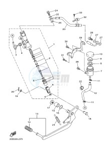 XJ6S 600 DIVERSION (S-TYPE) (36CL 36CM) drawing REAR MASTER CYLINDER