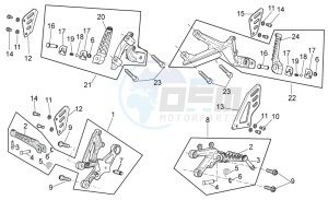 RSV 4 1000 APRC Factory ABS USA drawing Foot rests