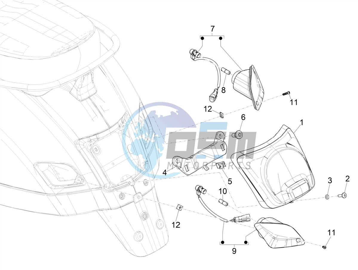 Rear headlamps - Turn signal lamps