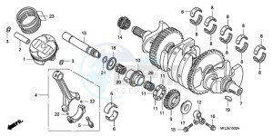 CBR1000RRA Europe Direct - (ED / HRC) drawing CRANKSHAFT/PISTON