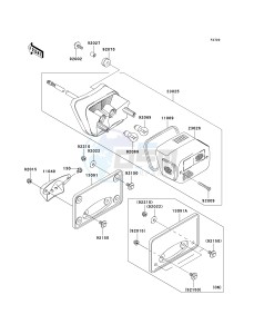 VN 1500 E [VULCAN 1500 CLASSIC] (E7) [VULCAN 1500 CLASSIC] drawing TAILLIGHT-- S- -