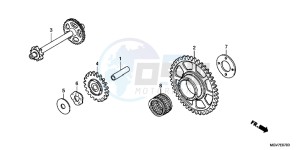 CBR600FAC drawing STARTING DRIVEN GEAR