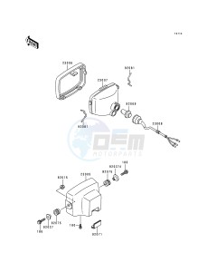 KLF 400 B [BAYOU 400 4X4] (B4-B6) [BAYOU 400 4X4] drawing HEADLIGHT-- S- -