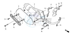 SH125S drawing EXHAUST MUFFLER