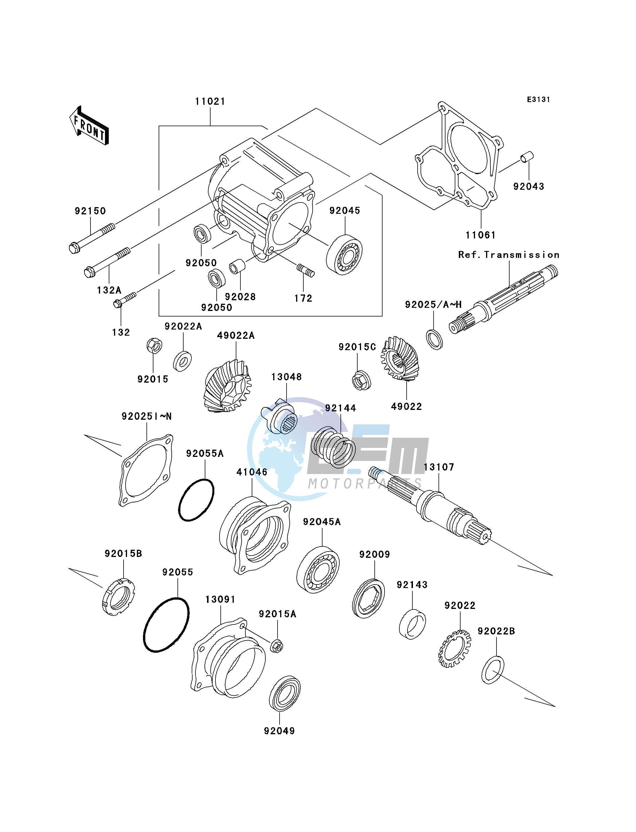 FRONT BEVEL GEAR