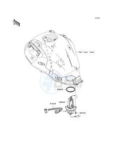 KLE 650 A [VERSYS] (9F-9F) A9F drawing FUEL PUMP