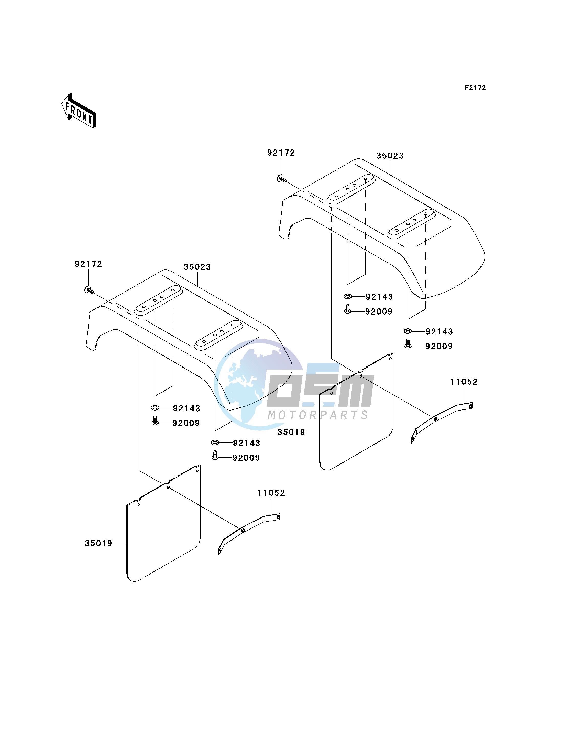 REAR FENDER-- S- -