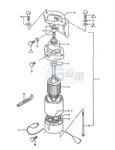 DT 75 drawing Starting Motor