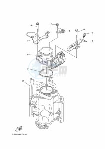 F225HETX drawing THROTTLE-BODY