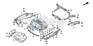 CN250 drawing TRUNK UNDER COVER