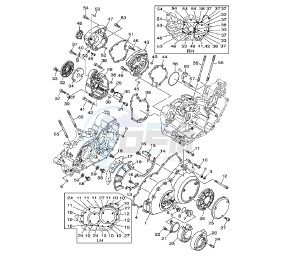 XV A MIDNIGHT STAR 1900 drawing CRANKCASE COVER