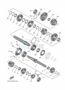 TRACER 9 GT MTT890D (BAP1) drawing TRANSMISSION