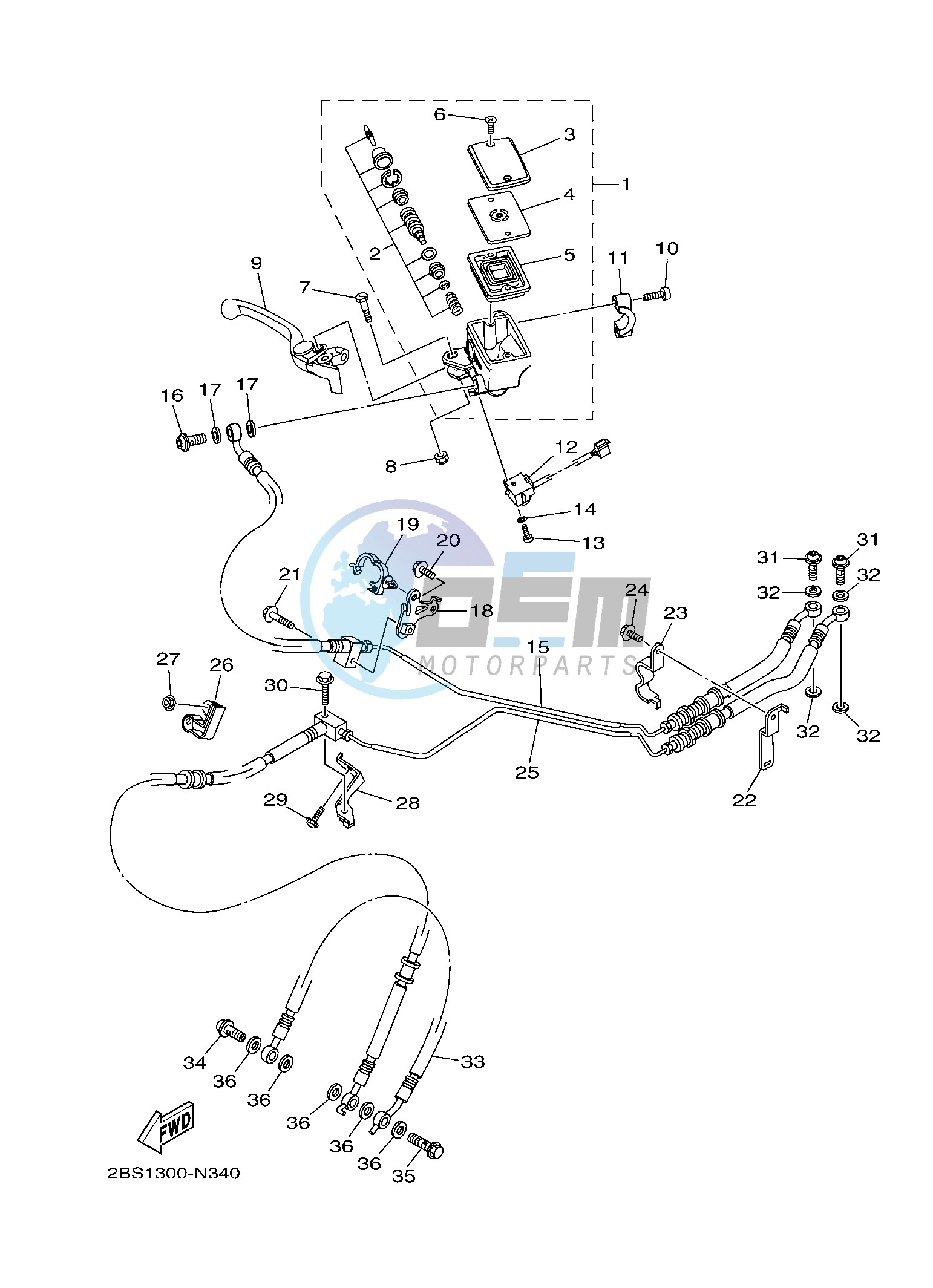 FRONT MASTER CYLINDER