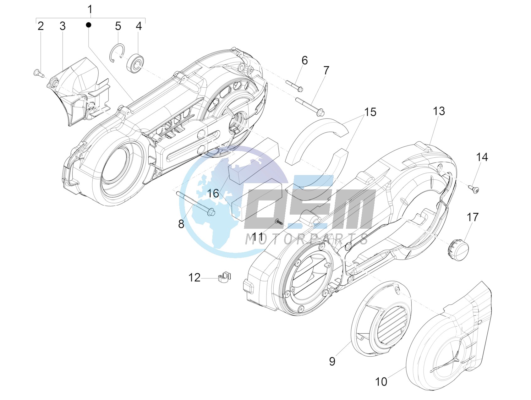 Crankcase cover - Crankcase cooling