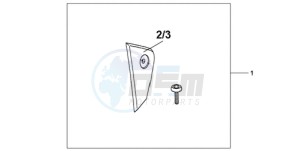 CBR1000RR9 BR / HRC MME - (BR / HRC MME) drawing FAIRING SCUFF PAD