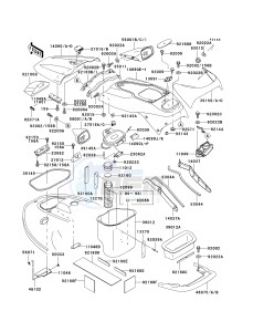 JH 1100 A [1100 ZXI] (A1-A5) [1100 ZXI] drawing HULL FITTINGS