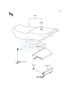 ZX 600 E [NINJA ZX-6] (E1-E3) [NINJA ZX-6] drawing SEAT