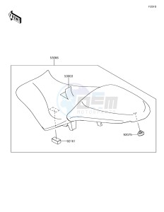 VERSYS 650 ABS KLE650FHF XX (EU ME A(FRICA) drawing Seat