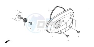 PAC16A1 RACOON drawing L. CRANKCASE COVER