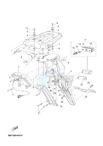 XT660Z TENERE (2BD7 2BD7 2BD7) drawing TAILLIGHT