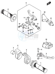 RM-Z450 drawing HANDLE LEVER