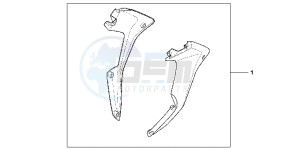 CBR125RWB CBR125RW E drawing FAIRING PANEL SET