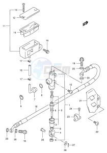 RM250 (E3-E28) drawing REAR MASTER CYLINDER