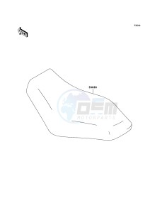 KVF750 4x4 KVF750-A1 EU GB drawing Seat