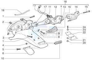 Runner VX 125 drawing Rear tail lamp