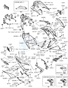 NINJA 650 EX650KJFA XX (EU ME A(FRICA) drawing Cowling Lowers