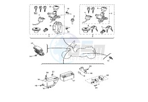 YP R X-MAX 250 drawing BATTERY