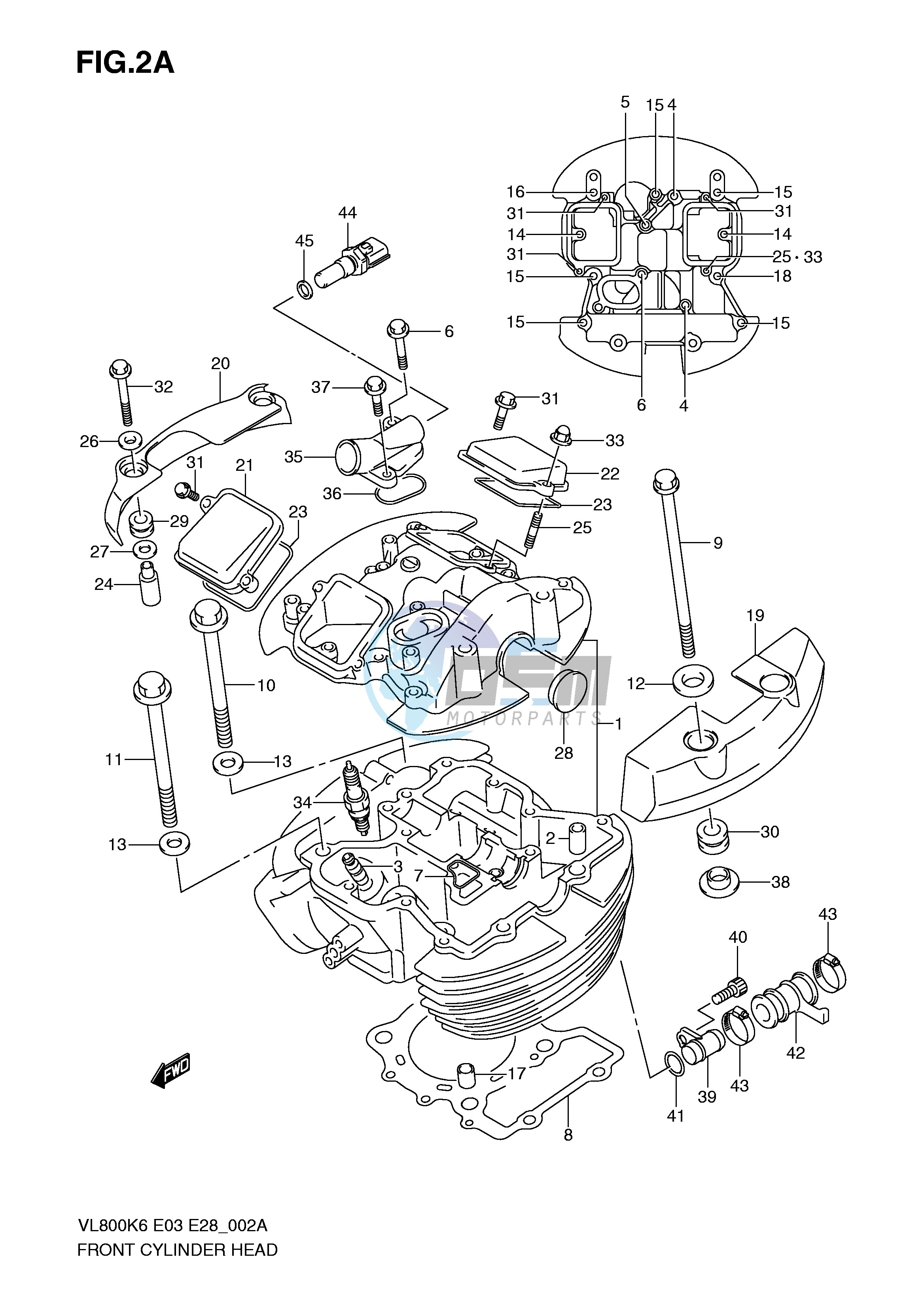 FRONT CYLINDER HEAD (MODEL K9 L0)