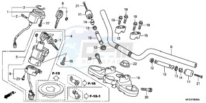 CB600FC drawing HANDLE PIPE/ TOP BRIDGE