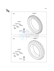 ZX 600 J [ZZR600] (J6F-J8F) J8F drawing TIRES