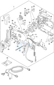 DF 25A drawing Remote Control Non-Remote Control wo/Power Tilt