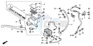 SH300R drawing FR. BRAKE MASTER CYLINDER (SH300A/AR)