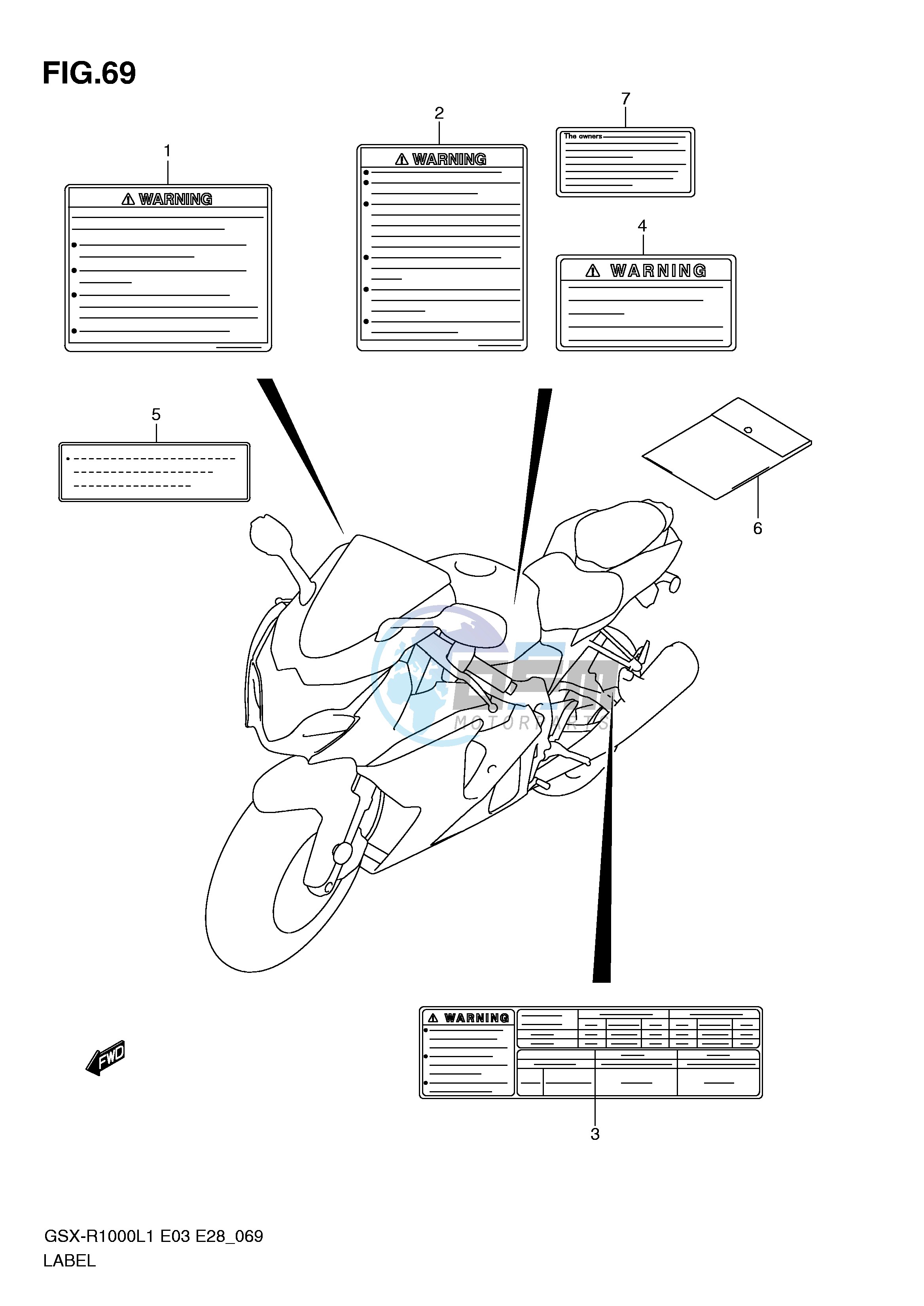 LABEL (GSX-R1000L1 E33)