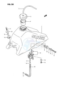 LT80 (P28) drawing FUEL TANK