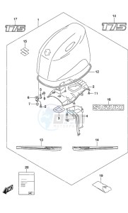 DF 175AP drawing Engine Cover