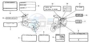 NH80MD drawing CAUTION LABEL