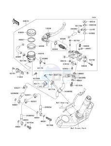 ZR 1000 B [Z1000] (7F-8F) B7F drawing FRONT MASTER CYLINDER