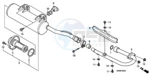 TRX250XA Australia - (U) drawing MUFFLER