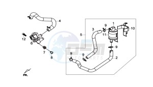 GTS 300I ABS L6 drawing AIRFILTER UNIT