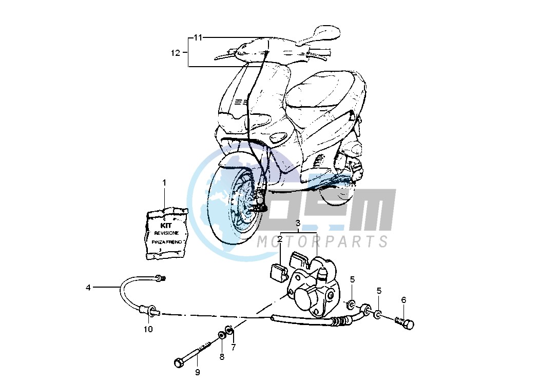 Front brake caliper