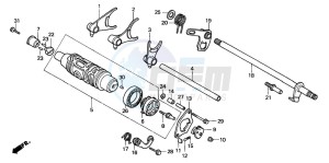 TRX300 FOURTRAX 300 drawing SHIFT DRUM