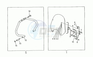 Nevada 350 Club Club drawing Windscreen