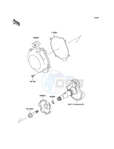 KVF360 4x4 KVF360ADF EU GB drawing Recoil Starter