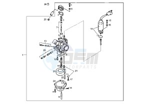 DFW QUAD - 50 cc drawing CARBURETOR