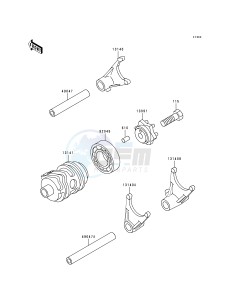 KX 80 R T [KX80] (R2-T3 BIG WHEEL) [KX 80 BIG WHEEL] drawing CHANGE DRUM_SHIFT FORK